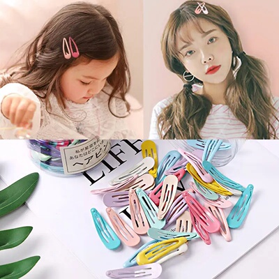 10/20/30/40 New Girls Cute Colorful Waterdrop Shape Hairpin