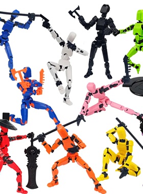 1/4/6PCS Assembled Titan T13 Action Figures Robot Set Toy f