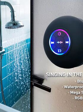 Portable Wireless Bluetooth Speaker LED Light IPX4 Waterproo