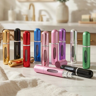 1/5Pcs Travel Perfume Bottle Refillable Portable Mini Atomi