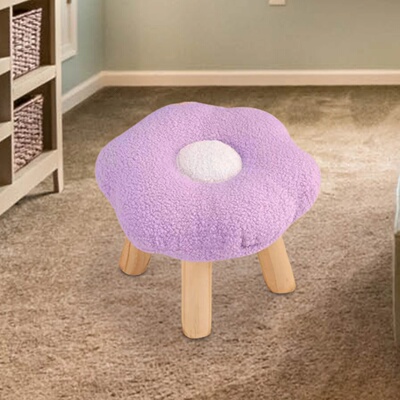 Wooden Small Foot Stool Non Slip Foot Rest Under Desk Footr