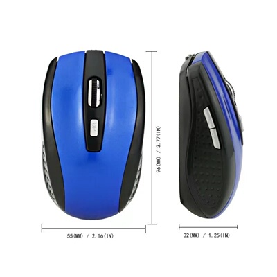 2.4G USB Red Optical Wireless Mouse 6D for Computer Laptop