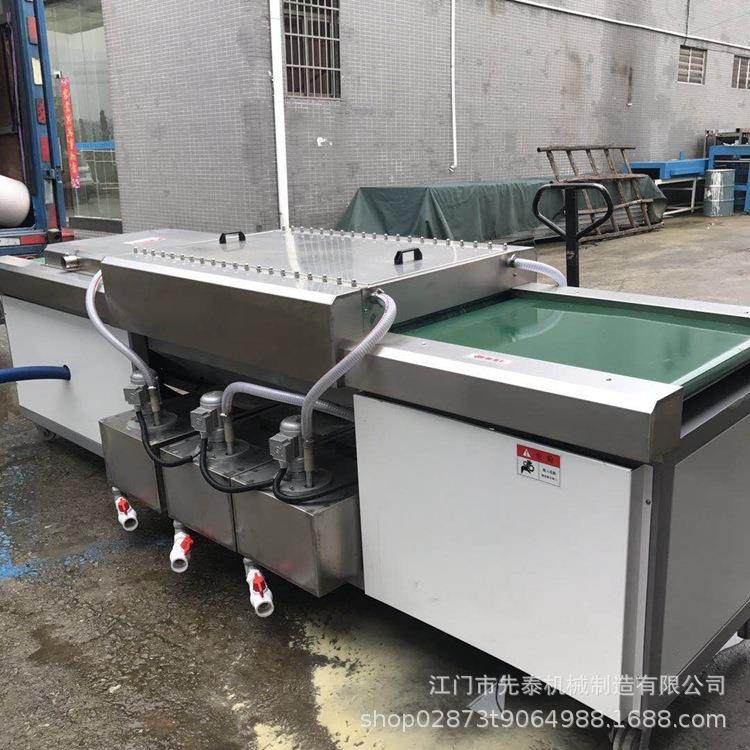 东莞平板毛刷清洗烘干一体机亚克力精雕板除尘清洗机