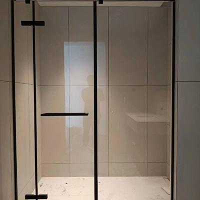 简易淋浴房整体弧扇形浴室淋浴卫生间干湿分离隔断玻璃门洗澡屏风