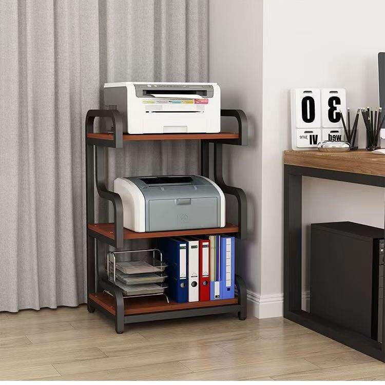 打印机架子多层可移动简约现代办公室落地置物架家用主机箱收纳架