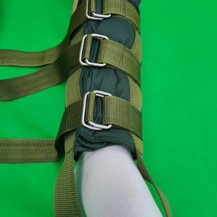 腿部牵引带膝盖狭窄股骨胯骨拉伸小腿积液厚海绵固定带床头牵引架