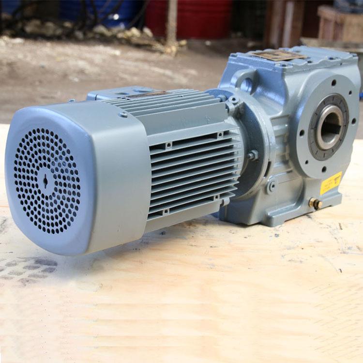 SA87硬齿面减速机S系列斜齿轮蜗杆减速电机噪声低