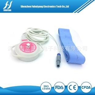兼容里邦F64针双槽胎心探头，胎儿监护，监护仪配件
