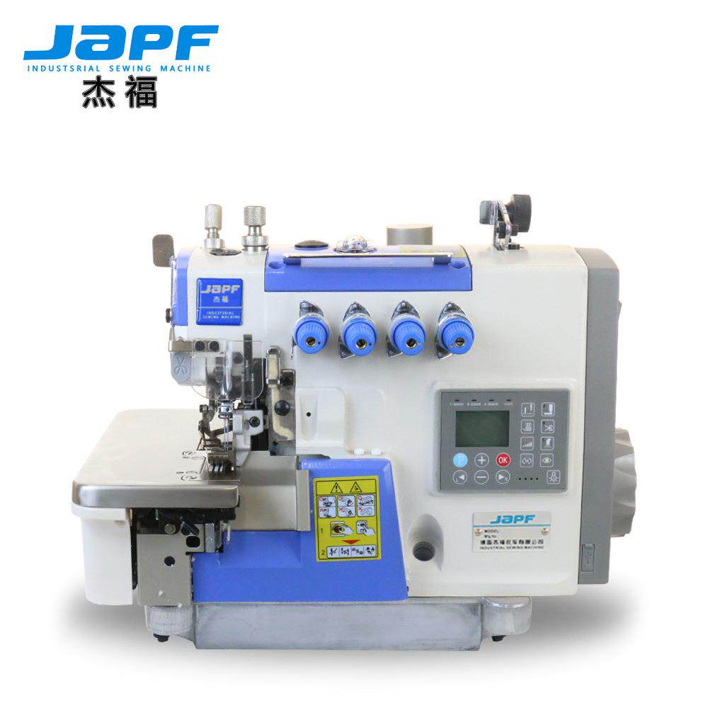 杰福直销EXT一体全自动自动剪线包缝机电脑高速五线锁边机