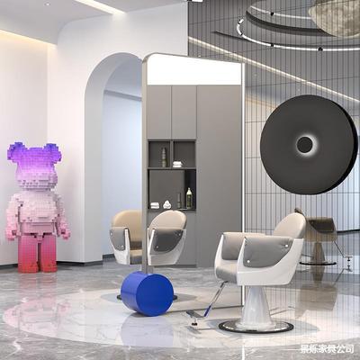 理发店镜子双面网红落地镜美发店镜台发廊专用单面烫染全身剪发镜