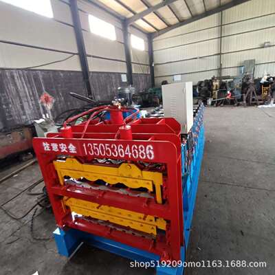 诸城彩钢瓦成型机双层压瓦机全自动生产设备冷弯成型机