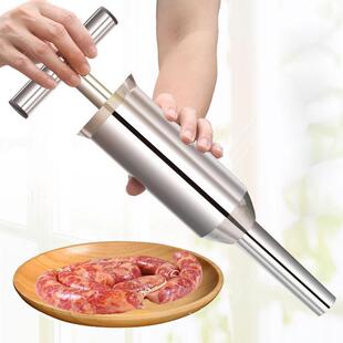 灌肠机家用手压灌香肠器304不锈钢手动香肠手推腊肠器做香肠工具