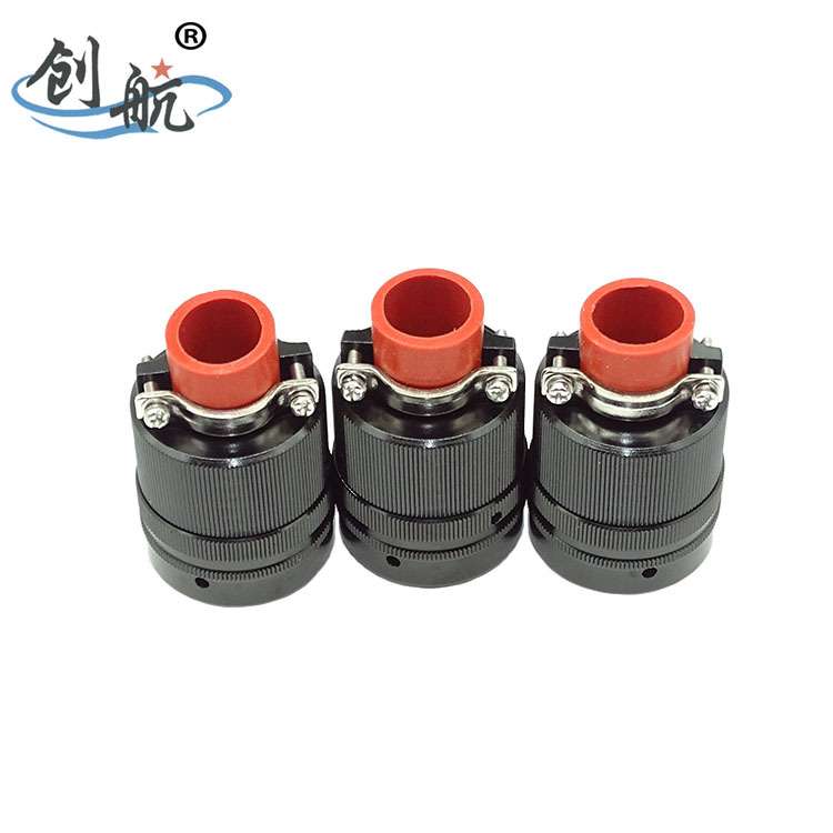 航空插头带防尘盖Y50EX-1832TK32-B+ 航空接头防水圆形电连接器
