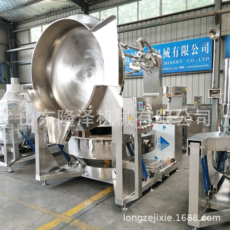 重庆火锅料炒锅 多头搅拌六爪火锅炒料机 不糊锅不粘锅炒料800斤