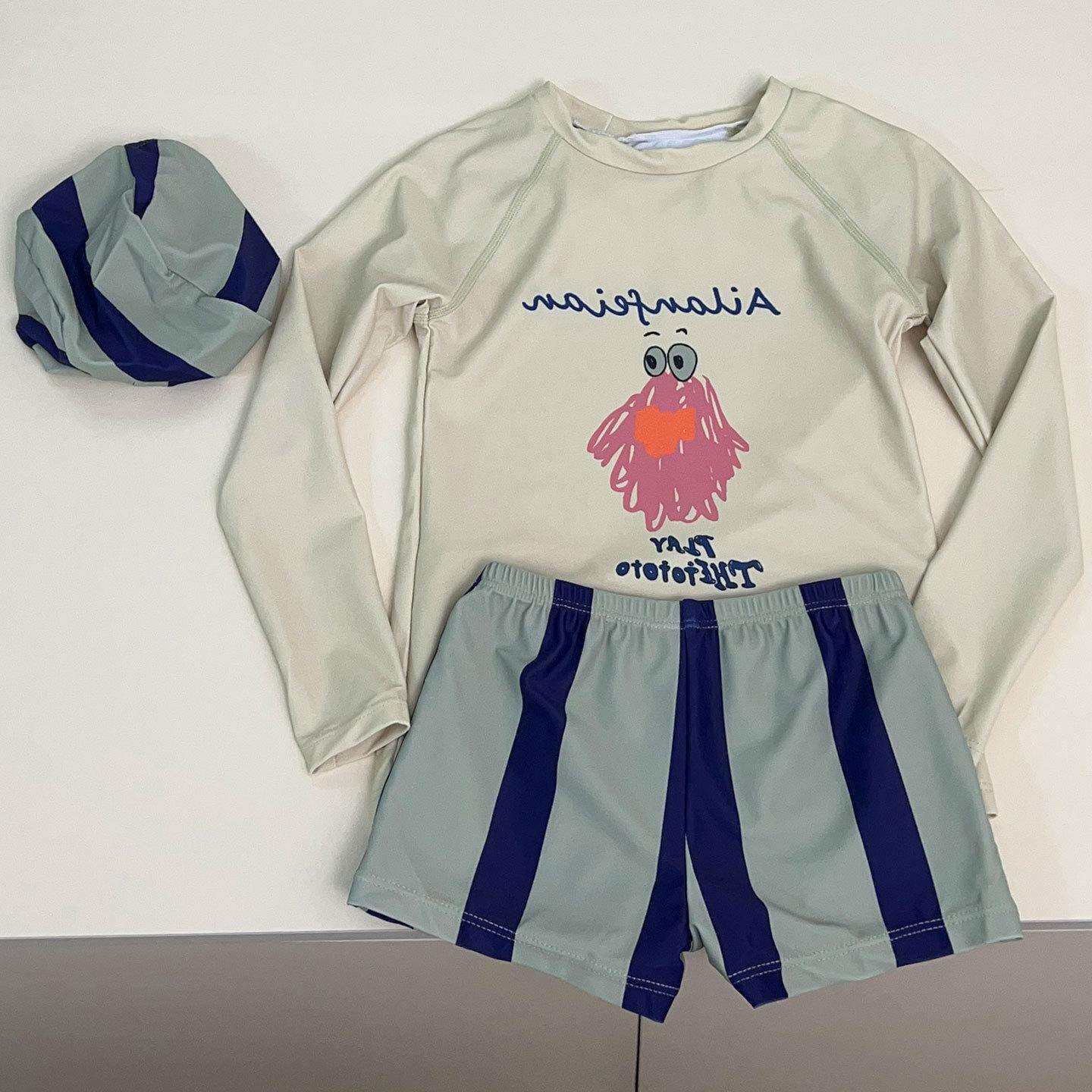 男童泳衣儿童夏装2025新款专业速干分体泳装女宝宝高颜值海边套装