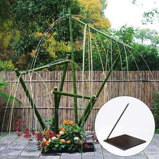 插花铁板大型插花架构铁艺固定竹子草月流西式花艺花展展会工具