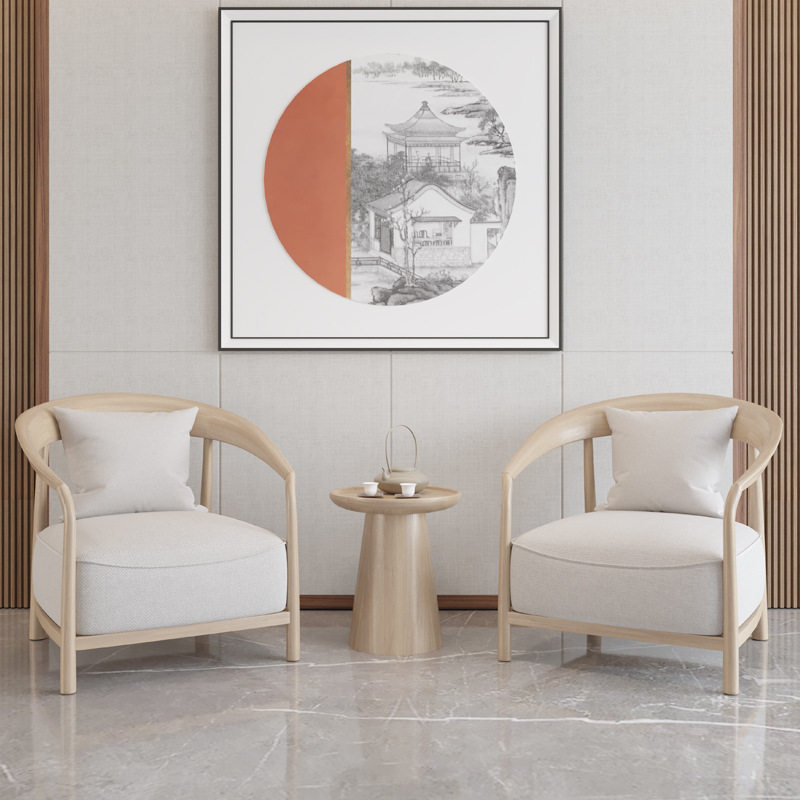 老船木仿古太师椅三件套