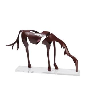 饰品 饰品摆件书桌书柜客厅桌面金属创意马装 新中式 样板间书房软装