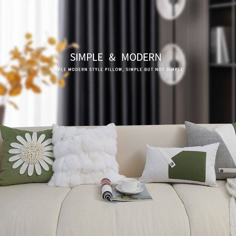 现简搭绿色抱枕沙发客厅组合靠垫样板间床酒店床头靠枕靠包,居家布艺,靠垫/抱枕,淘宝优惠券,粉丝福利购,淘宝优惠卷