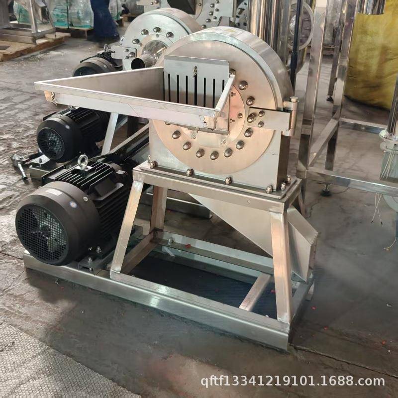 豆制品不锈钢粉碎机三七葛根食品原料细磨机香料大豆齿盘粉碎机