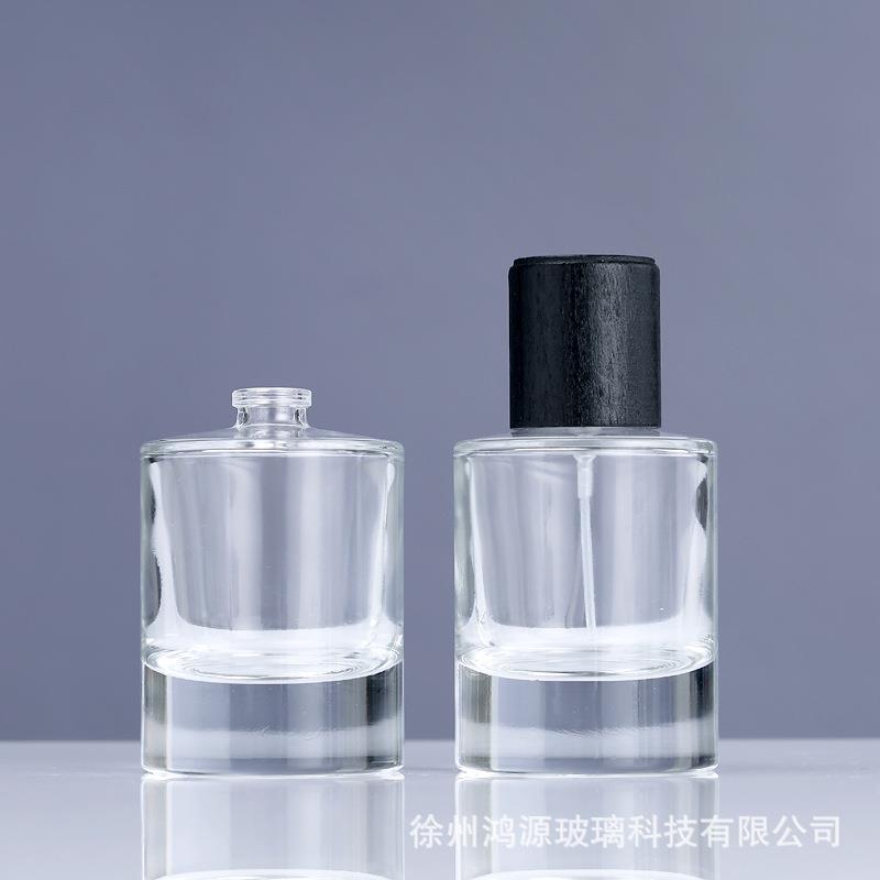 香水分装瓶30/50/100ml玻璃香水瓶按压式喷雾瓶透明香水瓶子裸瓶