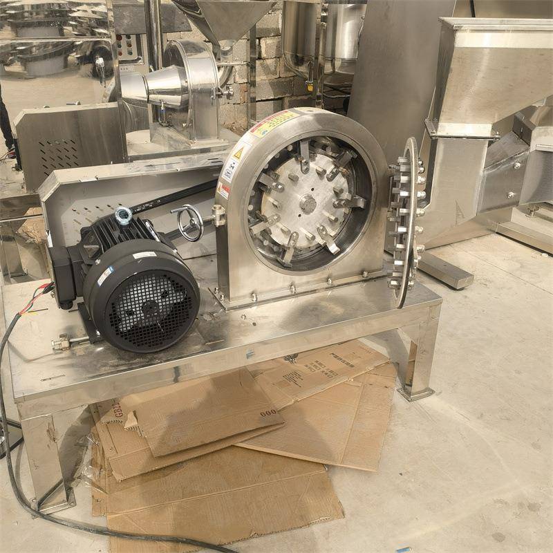 大型304不锈钢粉碎机食品调料白糖味精中药齿盘磨粉自吸式打粉机