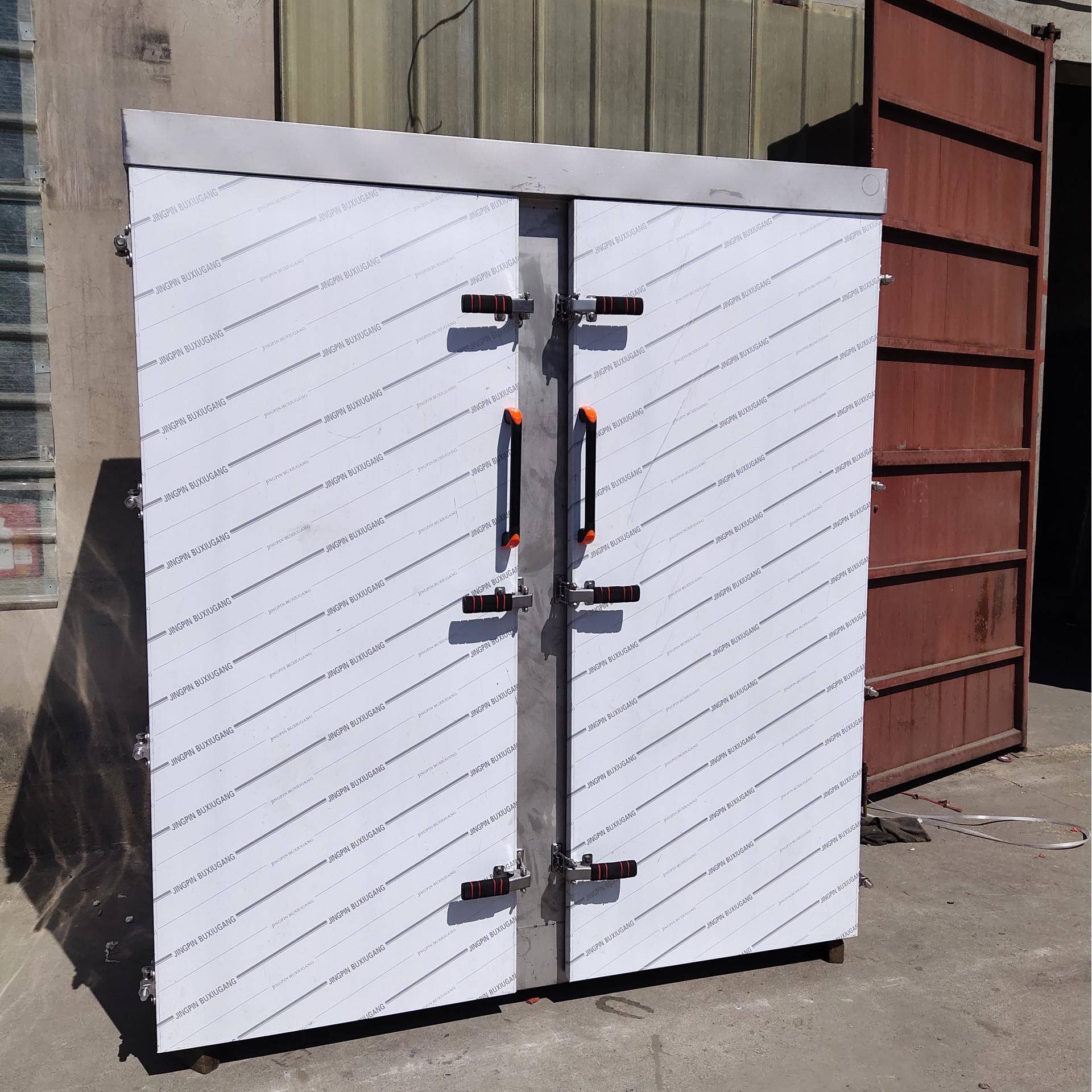 馒头蒸房双门蒸汽蒸房全钢带推车的馒头蒸房把手