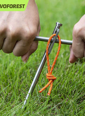 艾沃森大头款钛合金帐篷天幕地钉户外露营固定地插丁轻量TC4护锤