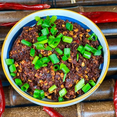 贵州特产纳雍豆豉粑蘸水素辣椒250g