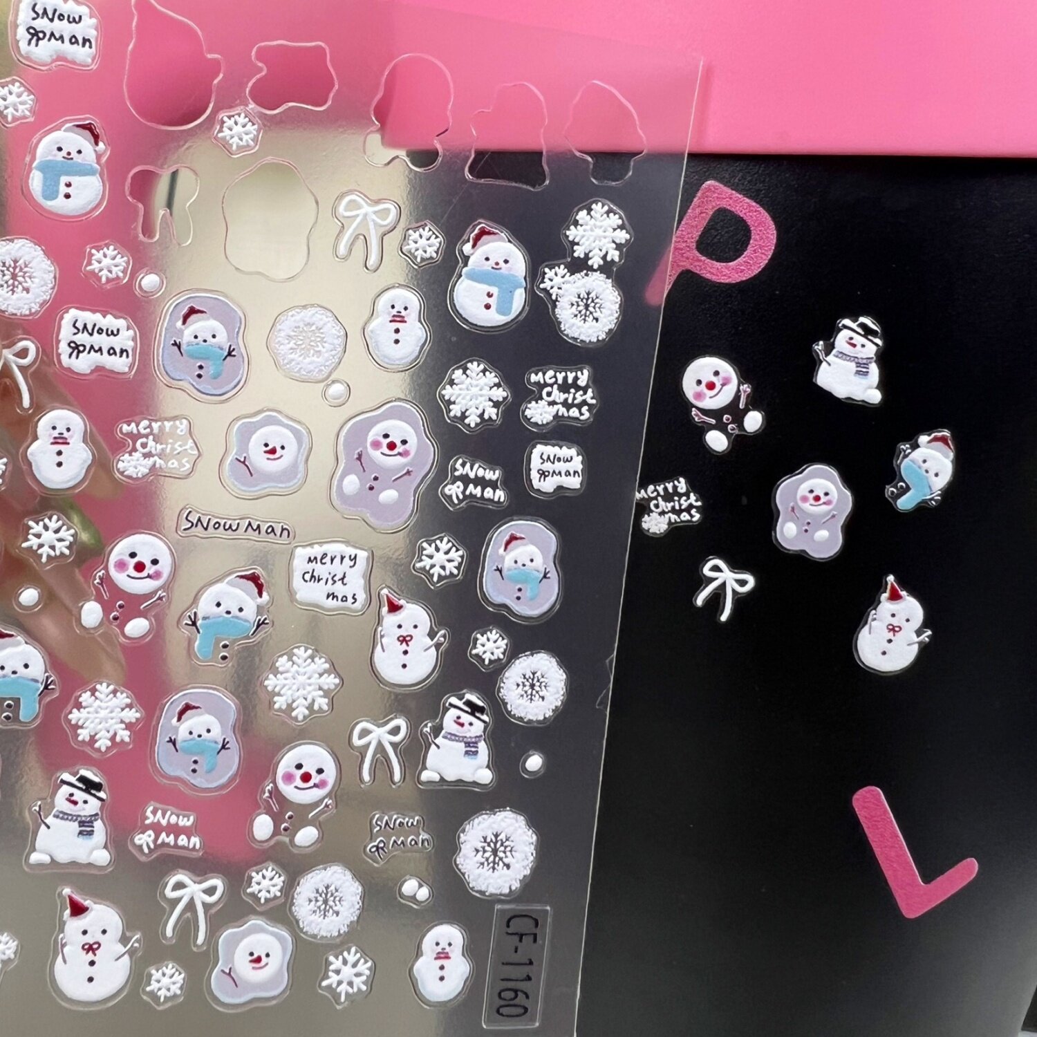 2025冬日爆款卡通可爱雪人浮雕美甲贴纸立体雪花笔杆水杯指甲贴纸,彩妆/香水/美妆工具,美甲工具,淘宝优惠券,粉丝福利购,淘宝优惠卷