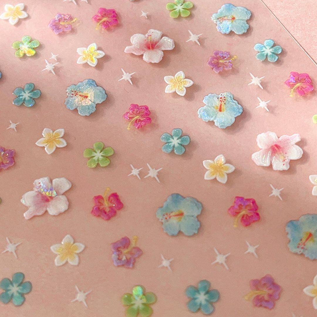 清新仿真干花diy指甲装饰品