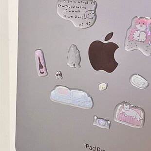 小红书同款美甲小狗可爱电脑腊肠贴纸ins果冻立体滴胶装饰贴防水