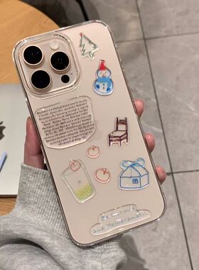 雪人小凳子平板ipad果冻贴纸