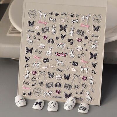 y2k暗黑系斑点狗diy装饰贴纸