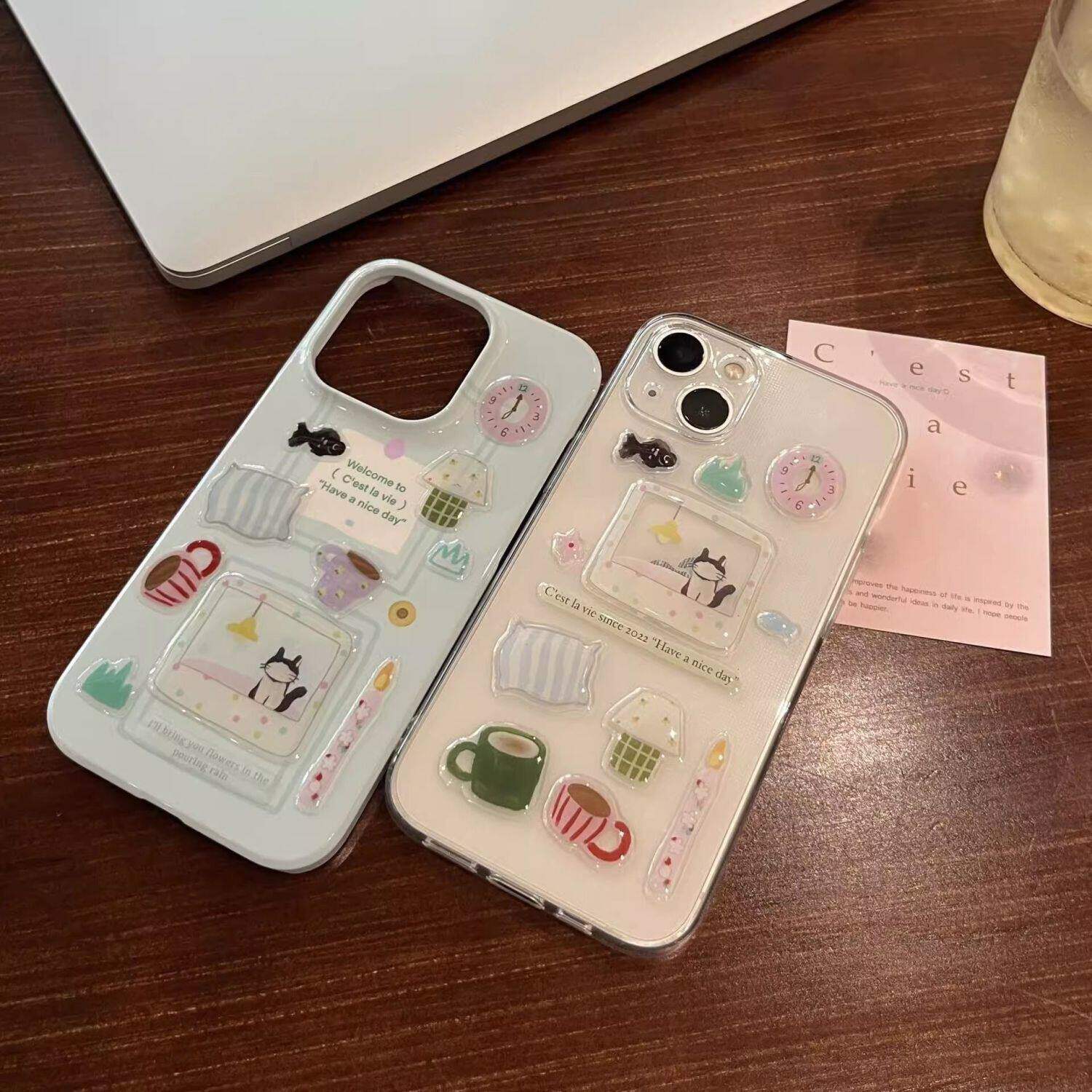 美好一天小猫窗台果冻高颜值贴
