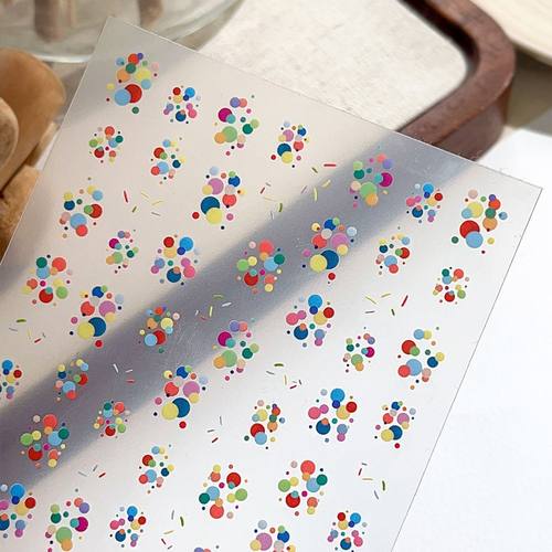 新款ins彩色波点泡泡diy指甲装饰