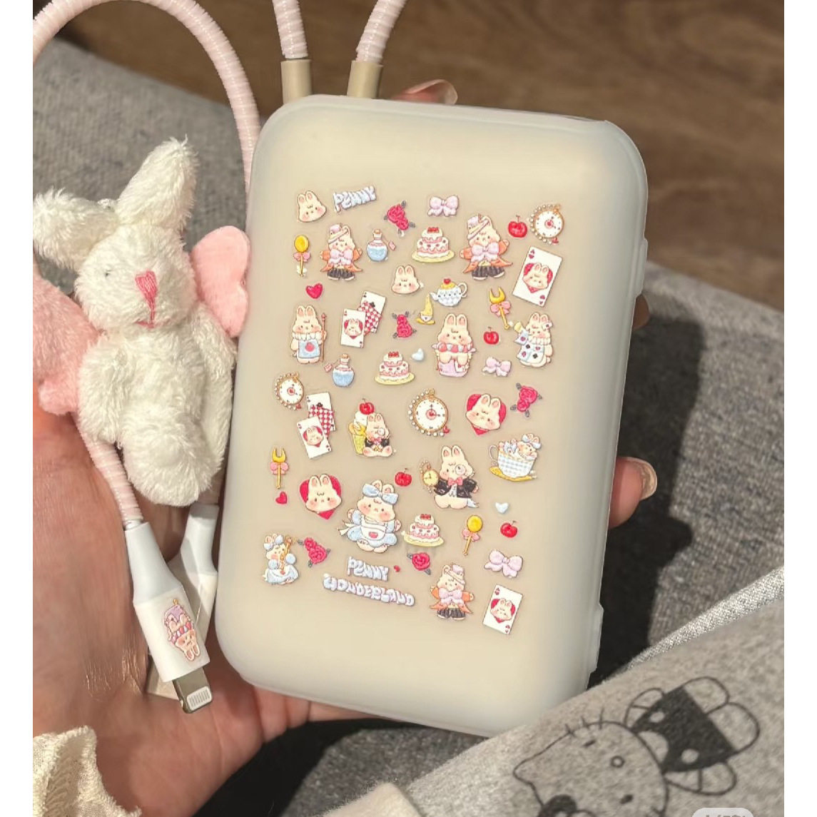 充电宝diy装饰胖妮妮i美甲贴纸