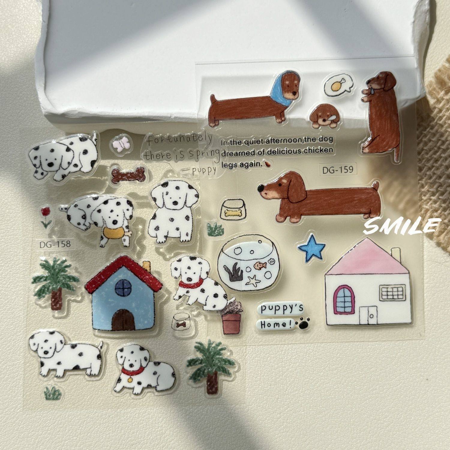 可爱腊肠狗果冻贴纸ins高颜值可爱斑点小狗diy平板电脑笔记本咕卡,文具电教/文化用品/商务用品,贴纸/立体贴纸,淘宝优惠券,粉丝福利购,淘宝优惠卷