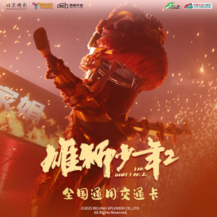 雄狮少年2 毛绒款全国通用交通卡