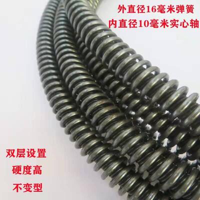 电钻电锤疏通锅炉机管道弹簧清理烟道水垢钢丝簧钻头堵塞疏通工具