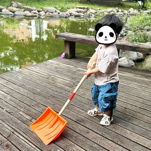 塑料推雪铲子儿童沙滩除雪铲雪锹推雪板铲雪板清雪工具屯粮扫雪铲