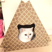 大号立式 猫抓板磨爪器瓦楞纸猫窝猫爪板立体猫屋猫纸箱猫咪用品