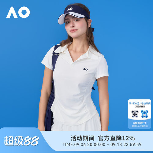 AO澳网运动POLO衫女夏季新款