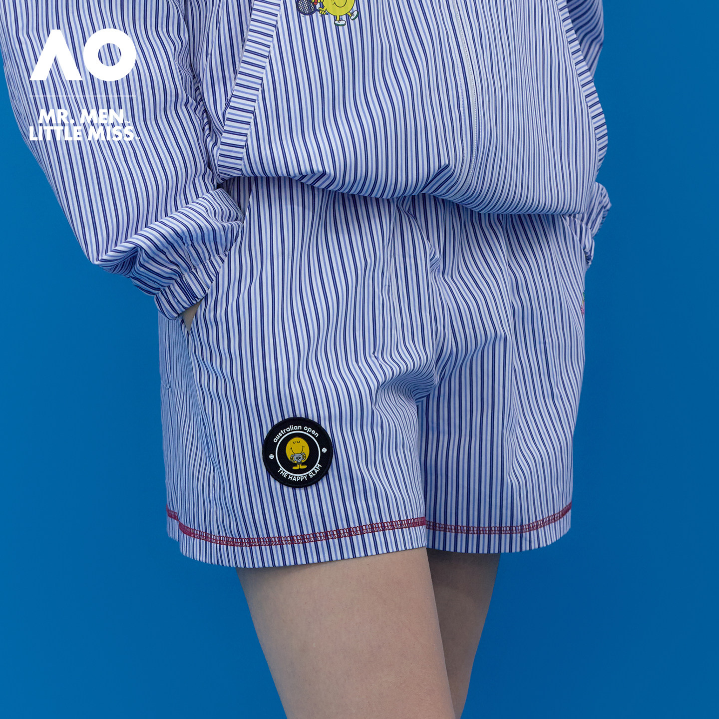 AO澳网MMLM联名26年新款条纹运动短裤女训练网球服百搭休闲短裤女,运动服/休闲服装,运动中长裤／短裤,淘宝优惠券,粉丝福利购,淘宝优惠卷