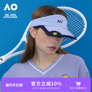 AO澳网MMLM联名26年新款网球空顶帽男女户外骑行遮阳帽防晒太阳帽