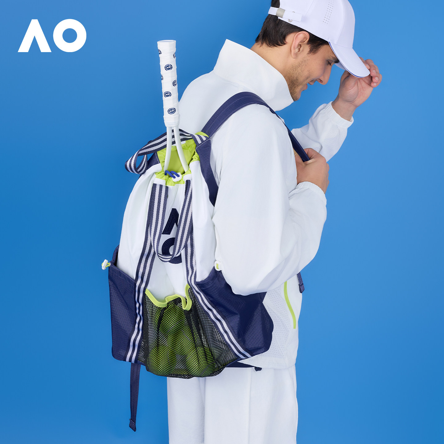 AO澳网球包网尼龙轻量化新款网球双肩包训练高颜值轻便运动包