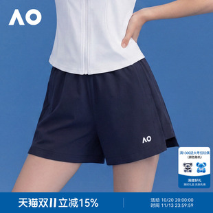 AO澳网运动短裤宽松速干网球裤女款夏26年新款健身吸湿排汗五分裤
