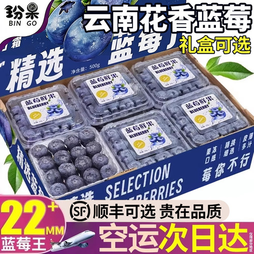 现货空运｜云南花香蓝莓香甜超大