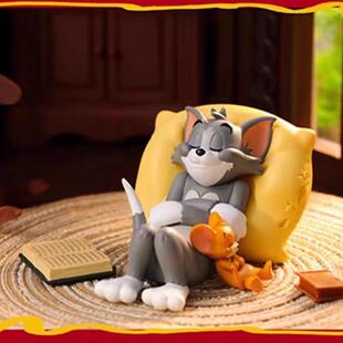 猫和老鼠手办睡觉梦境汤姆杰瑞桌面车载摆件tom周边jerry玩偶礼物