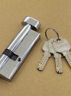 坚朗锁芯KIL3257断桥铝合金平开门带钥匙单开双开关纯铜通用门锁